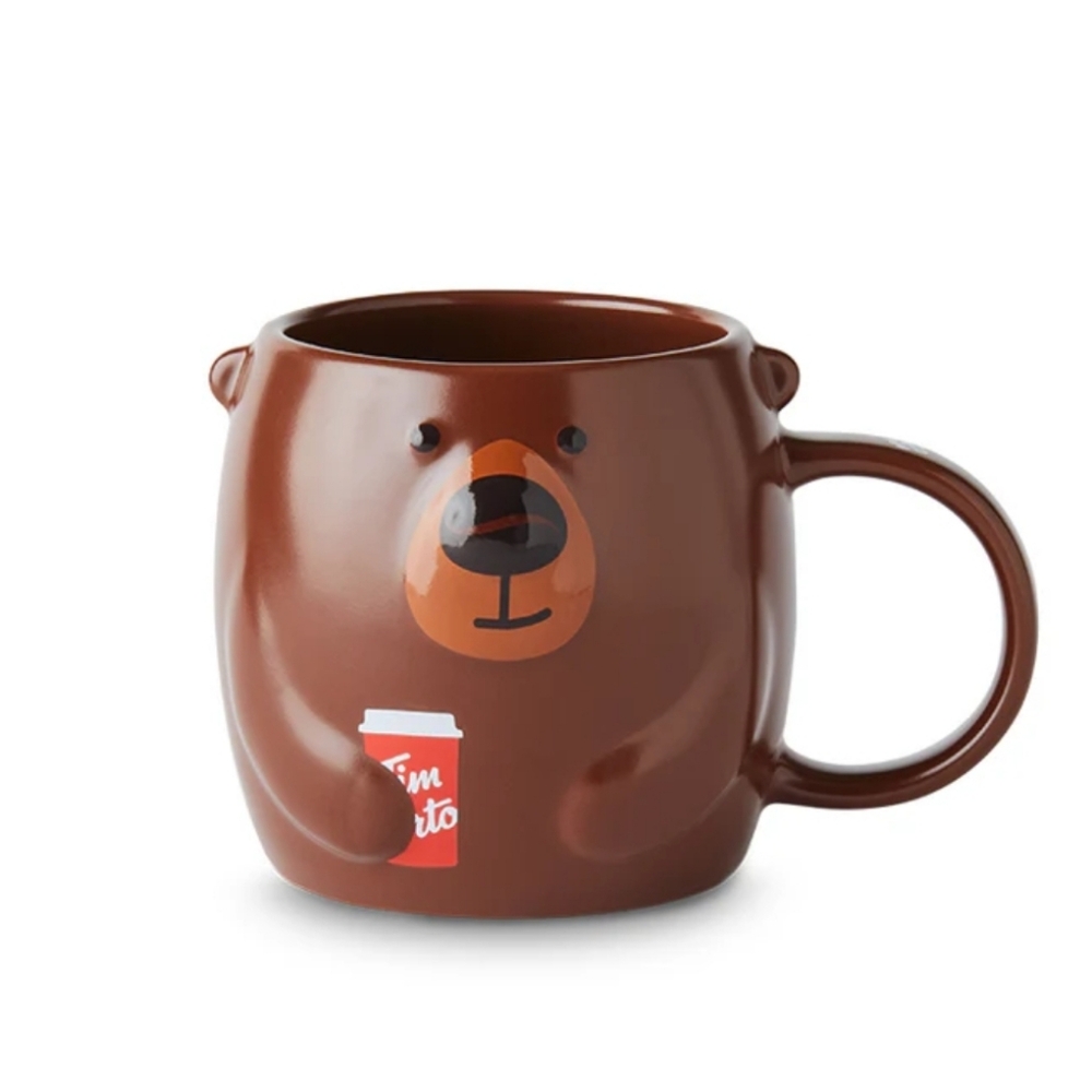 20oz Brown Bear Mug with Tim Horton Cup Design